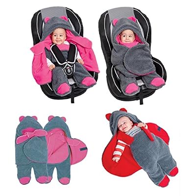 Sevira Kids - Turbulette - chancelière universelle pour poussette ou siège auto - 80 Cm GRIS/ROUGE
