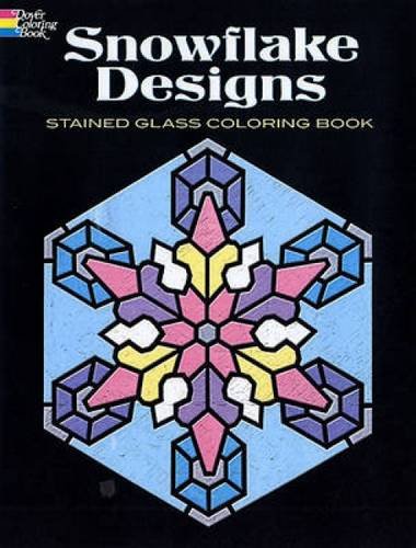 Snowflake Designs Stained Glass Coloring Book (Dover Design Stained Glass Coloring Book)