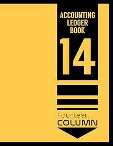 Accounting Ledger Book 14 Column: Bookkeeping Record Book, Blank Fourteen Columns Register to Record Income, Expenses, Finances by BLFactory