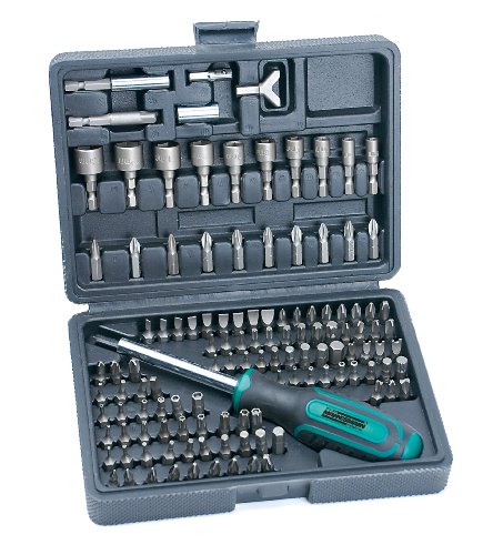 Mannesmann - M29896 - Juego de puntas de destornillador, 122 piezas.