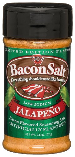 J&D's Bacon Salt, Jalapeno, 2.5 Ounce (Pack of 3)