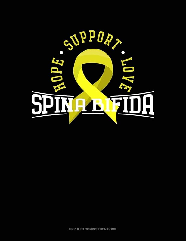 Hope Support Love Spina Bifida: Unruled Composition Book by Greenyx Publishing