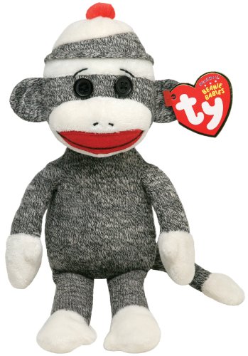Ty Beanie Baby Socks - Grey Monkey