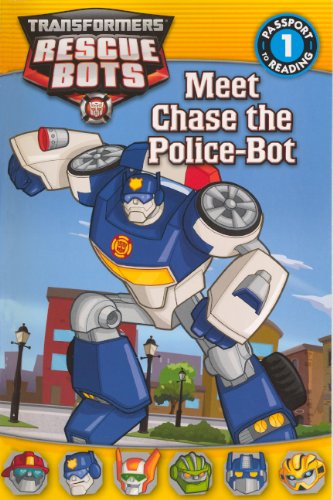 Transformers, Rescue Bots. Meet Chase the police-bot by Lisa Shea
