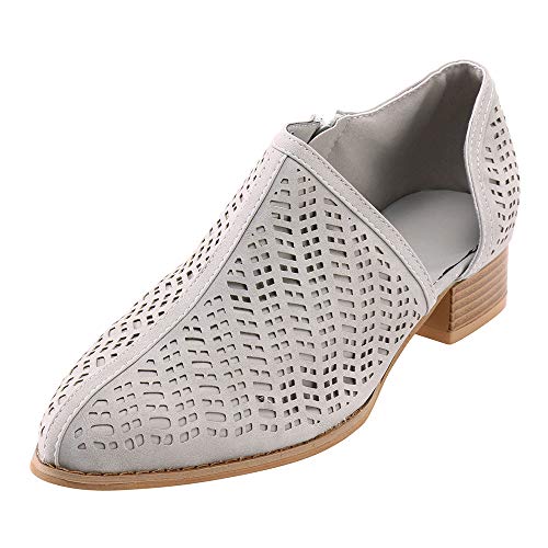 Algopix Similar Product 16 - Womens Fashion Flock Ankle Pointed
