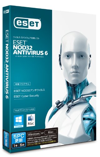 ESET+NOD32アンチウイルス+V6.0+Windows%2FMac対応+5PC更新