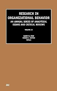 Research in Organizational Behavior (Volume 23) by Barry Staw