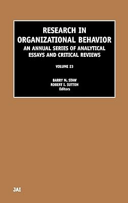 Research in Organizational Behavior (Volume 23)