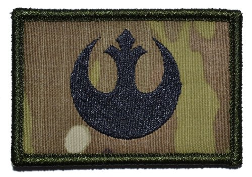 Rebel Alliance Emblem Star Wars 2x3 Military Patch / Morale Patch - Multicam