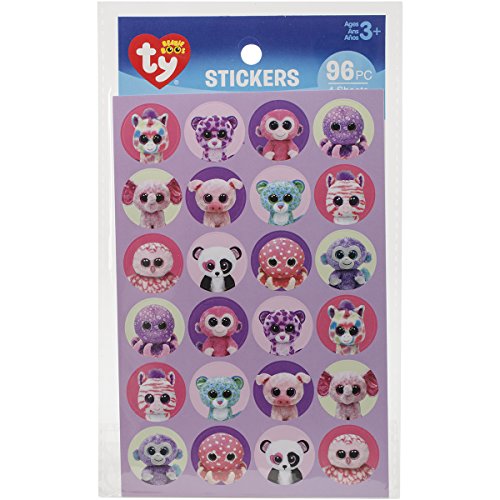 Darice Beanie Boos Girl Stickers (96 Pack)