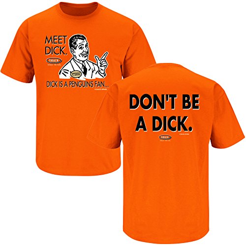 Philadelphia Flyers Fans. Don't Be a Dick Orange T-shirt (SM-5X)