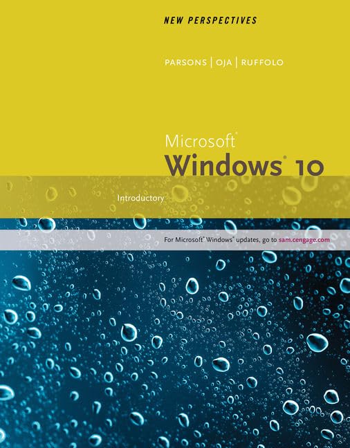 New Perspectives Microsoft Windows 10: Introductory, Loose-leaf Version by Lisa Ruffolo