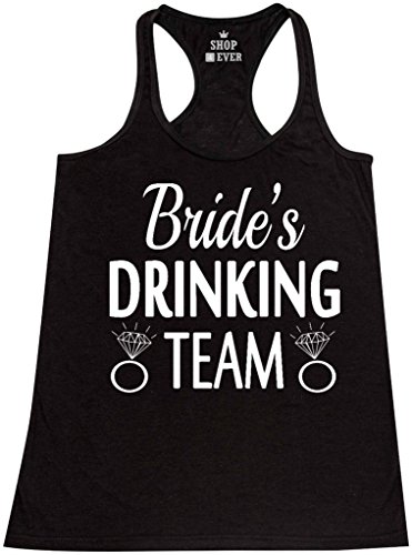 Shop4Ever® Bride's Drinking Team Women's Racerback Tank Top Wedding Tank Tops