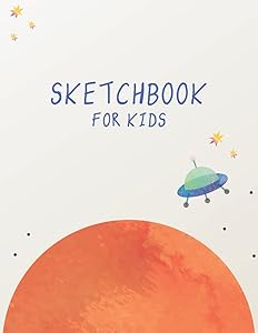 Drawing Pad for Kids: Doodling Sketchbook, Alien Spaceship