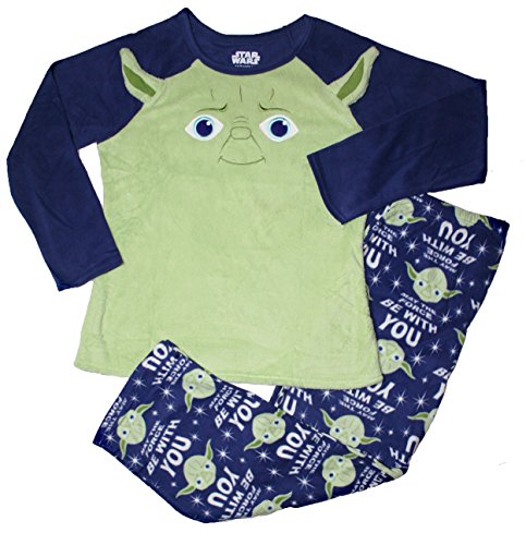 Star Wars Yoda Womens' 2 Pc Fleece Pajama Set