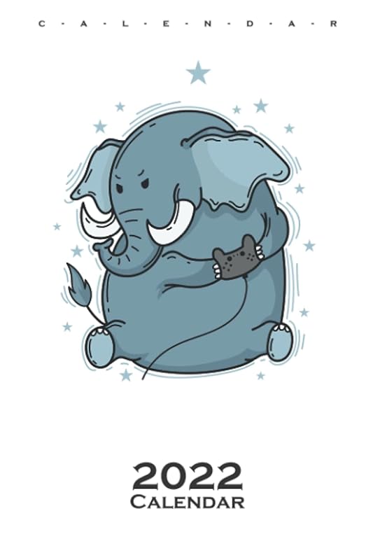 Gamer Elephant gambles Console Calendar 2022: Annual Calendar for Fans of the grey proboscideans by Diego Steiger