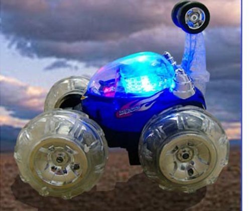 Invincible Tornado - Remote Control RC Aerobatic Turbo Twister Stunt Car Truck (Blue Color)