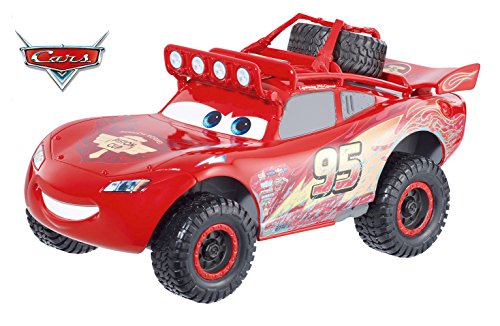 Cars - Coche Rayo McQueen con sonidos, 23 cm (Mattel CBH55-0)
