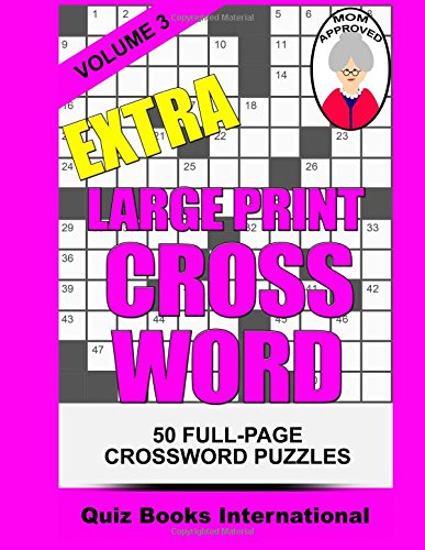Extra Large Print Crossword Volume 3