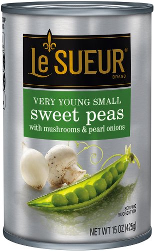 Le Sueur Peas with Onion and Mushrooms, 15-Ounce (Pack of 12)