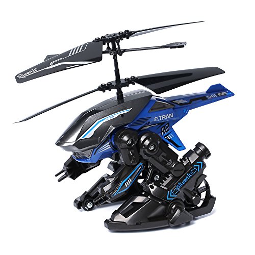Power in Air - Helicóptero Transbot, 2 canales, color azul (Silverlit 84678)