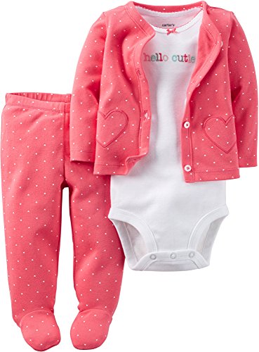 Carter's Baby Girls' 3 Piece Polka Dot Set (Baby)