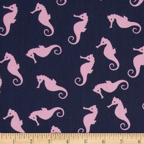 

Dear Stella Sea Worthy Seahorse Pink Fabric