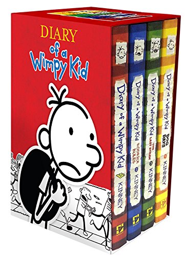 Diary of a Wimpy Kid Box of Books 1-4 Revised by Jeff Kinney