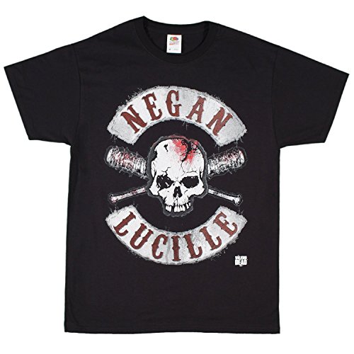 The Walking Dead Men's Negan Lucille Crossed Bats T-shirt