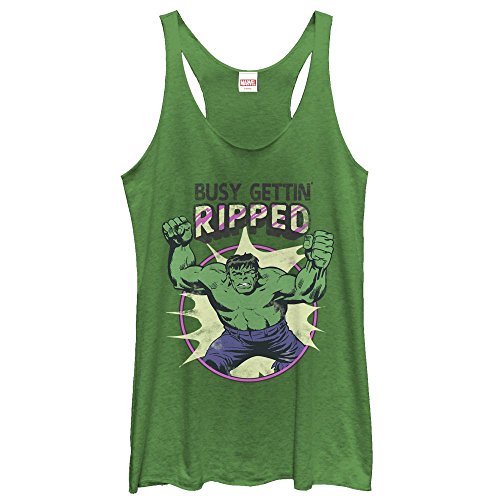 Marvel Hulk Getting Ripped Womens Graphic Racerback Tank - Fifth Sun