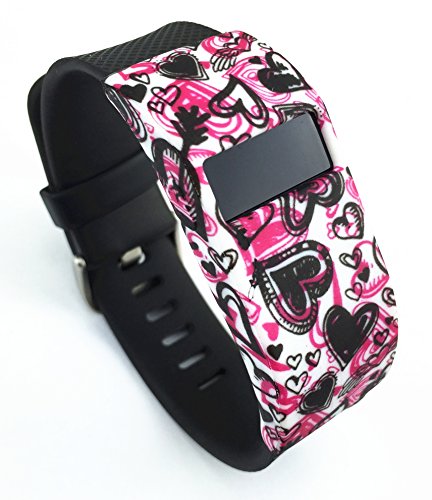 Band Cover for Fitbit Charge/Fitbit Charge HR Slim Designer Sleeve - Band Cover (Flower-07)
