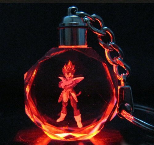 Dragon Ball Dragonball Z Crystal Led Key Chain (Vegeta)