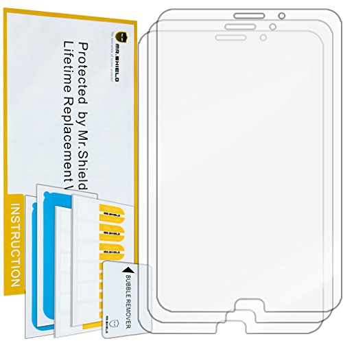 Mr Shield For Samsung Galaxy Tab 4 8.0 8inch Premium Clear Screen Protector [3-PACK] with Lifetime Replacement Warranty