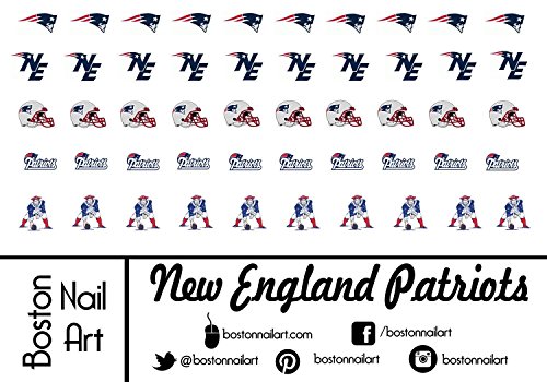 NFL - New England Patriots Waterslide Nail Decals - 50pc