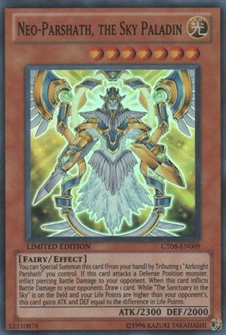 Yu-Gi-Oh! - Neo-Parshath, the Sky Paladin (CT08-EN009) - 2011 Collectors Tins - Limited Edition - Super Rare