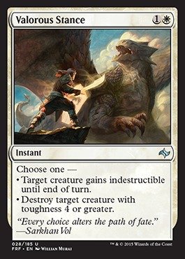 Magic: the Gathering - Valorous Stance (028/185) - Fate Reforged
