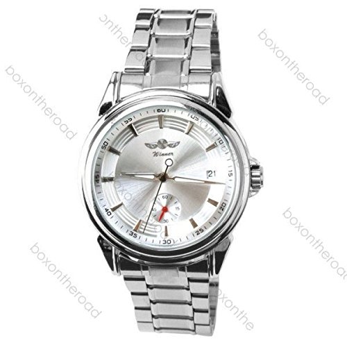 

SUPER BARGAIN!!! NEW Model!! New Steampunk Army Man&apos-s Date Black Skeleton Self Winding Mechanical Men&apos-s Watch in Jewelry