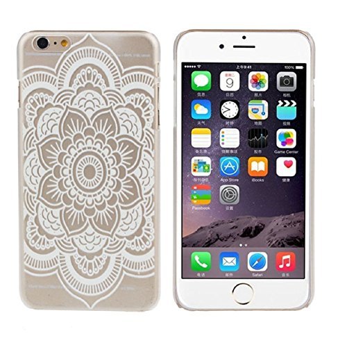 ABC(TM) Fashion Cool Mandala Pattern Flower White Hard Case Skin Cover For iphone6 4.7Inch