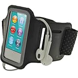 igadgitz Negroid Reflective Anti-Slip Neoprene Sports Gym Jogging Armband for Apple iPod Nano 7th Generation 16GB