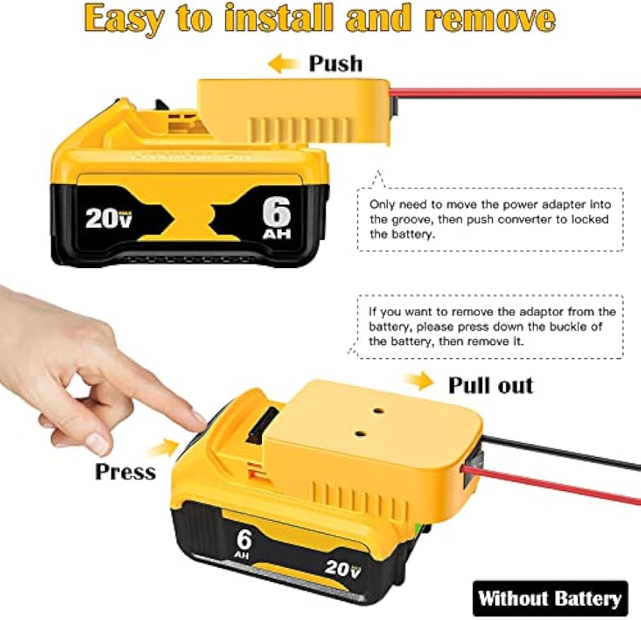Dewalt Battery Adapter Milwaukee Battery 300W Voltage Regulator