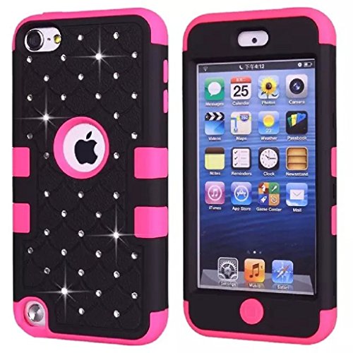 Urberry Ipod Touch 5 Case, Starry Diamond Dotted Case for Ipod Touch 5, Shock-proof Case with a Free Stylus