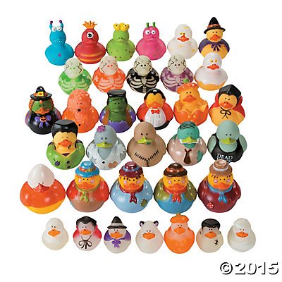 Halloween Rubber Ducky Assortment - 50 pcs
