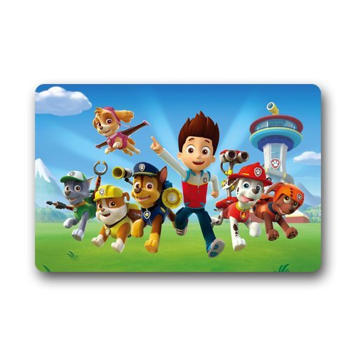 Paw Patrol Custom Non-Slip Machine Washable Decor Bathroom Indoor/Outdoor Doormat (23.6