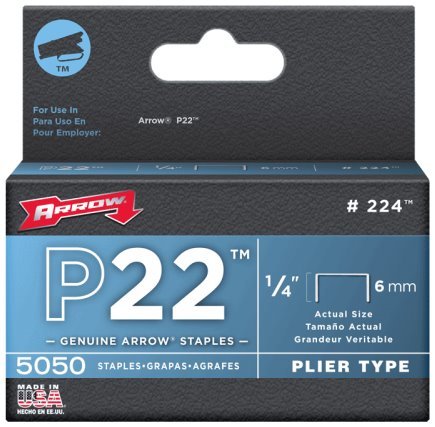 Arrow Staples Use With P-22 (Ace No. 91055) Stapler 1/4 In.