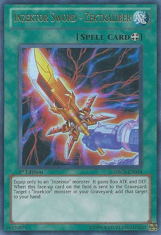 

Yu-Gi-Oh! - Inzektor Sword - Zektkaliber (ORCS-EN054) - Order of Chaos - 1st Edition - Ultra Rare