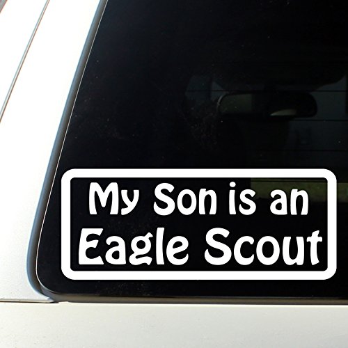 My son is an eagle scout decal sticker bumper car