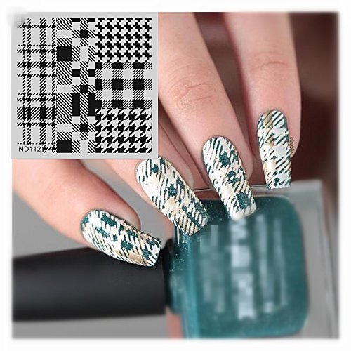 NICOLE DIARY Nail Art Stamp Template Image Stamping Plate Kaleidoscope Designs NDP-112