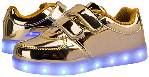 Tokee Unisex Light Up Shoes USB Charging Led Sneakers for Toddler and Little Kid