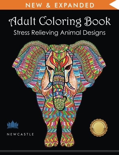 Adult Coloring Book: Stress Relieving Animal Designs by Adult Coloring Books