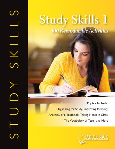 Study Skills 1 Reproducible Book W/ CD-ROM by Saddleback Educational Publishing
